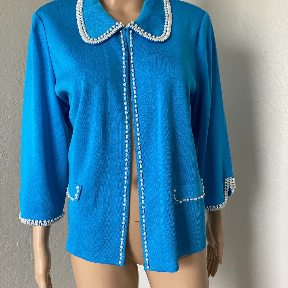 Ming Wang Blue Jacket Extra Large XL